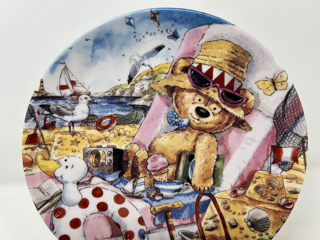 Teddy's Holiday Coalport Plate, Pamela Storey, Decorative China, British Made