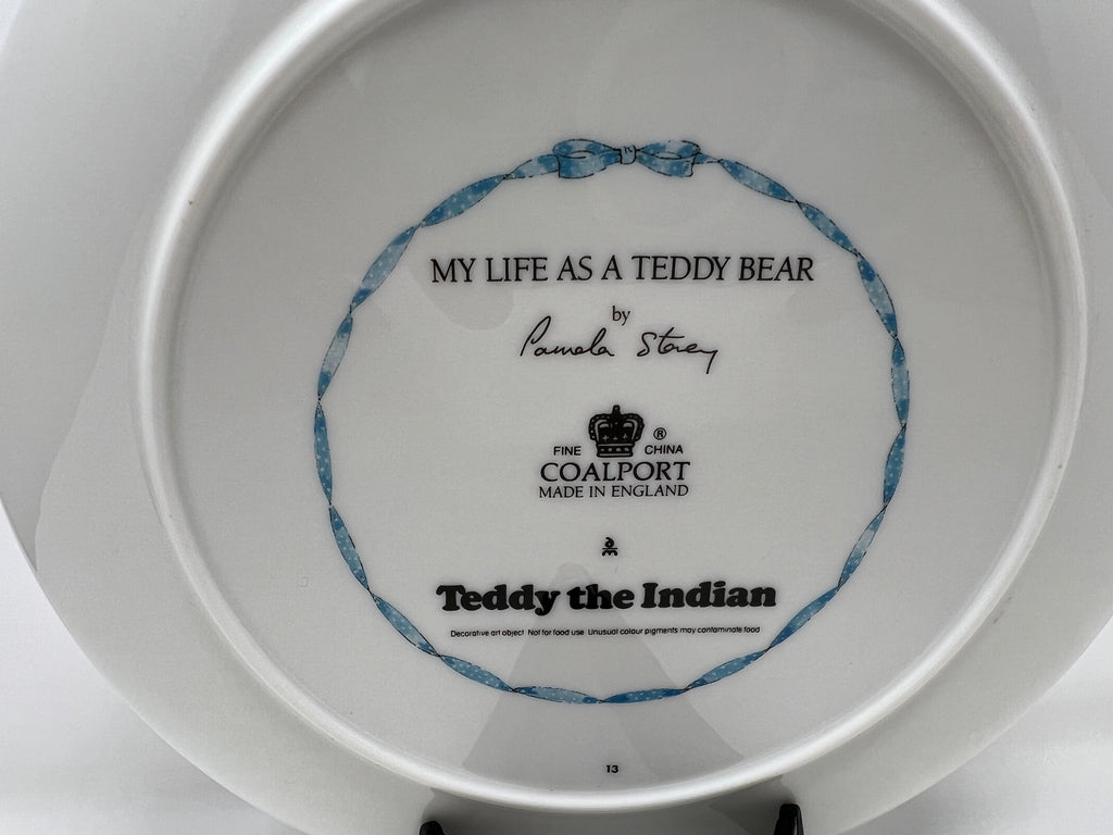Teddy the Indian, Coalport Bone China Plate, Nursery Decor