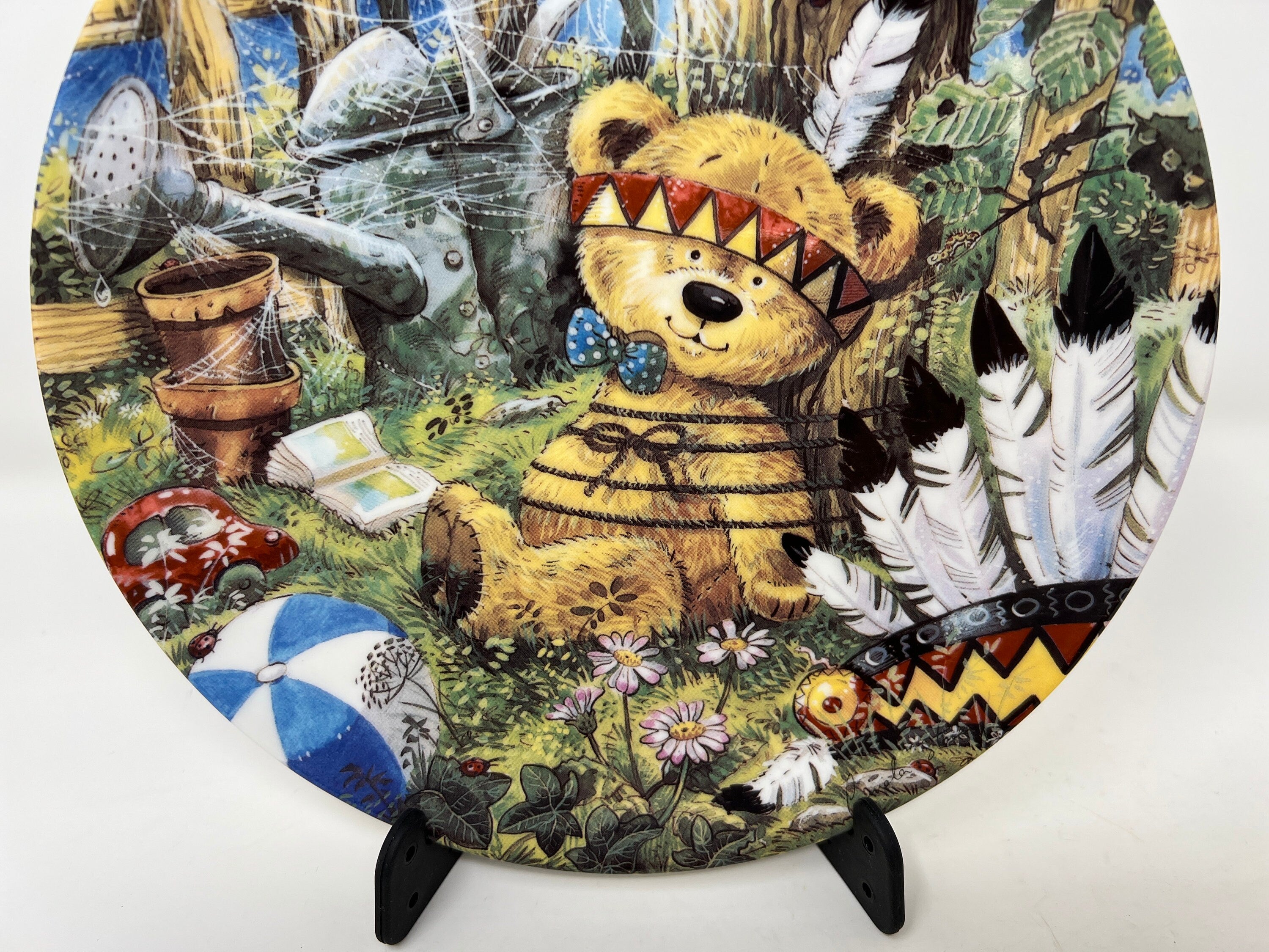 Teddy the Indian, Coalport Bone China Plate, Nursery Decor