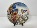 Coalport Teddy Bear Plate, Winter Nursery Decor, Fine Bone China