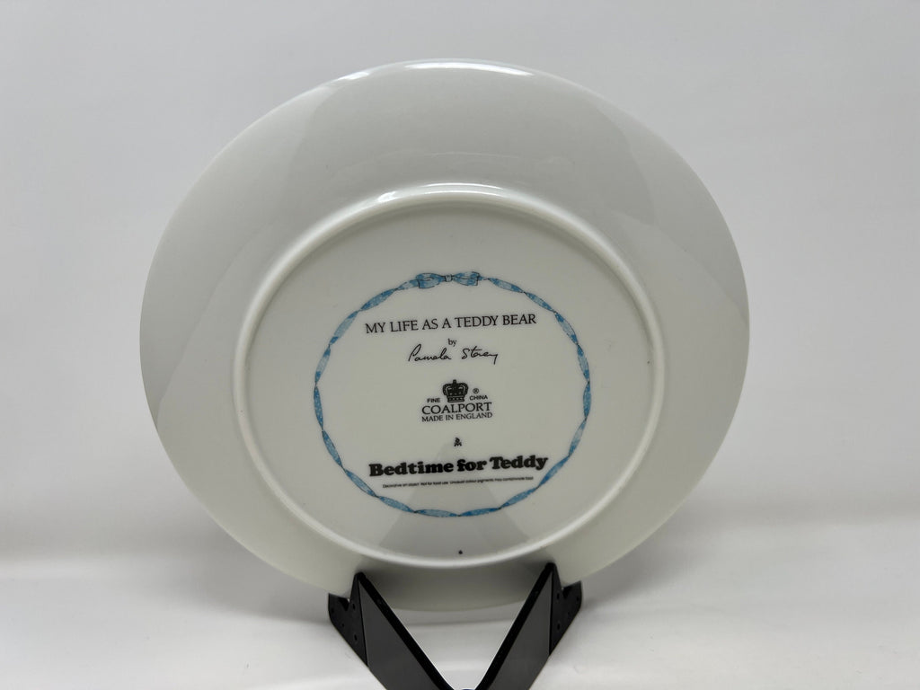Coalport Teddy Bear Plate, Pamela Storey Art, Nursery Decor
