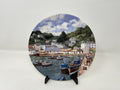 Wedgwood Bone China Plate – Fishing Boats at Polperro, British Made