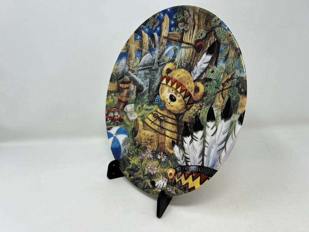 Teddy the Indian, Coalport Bone China Plate, Nursery Decor