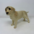 Large Vintage Ceramic Male Golden Labrador Retriever Dog Ornament Figurine