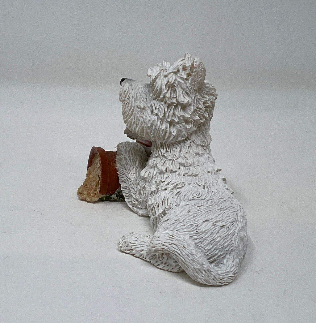 Vintage Regency Fine Arts Terrier Figurine, Miniature Dog Statue