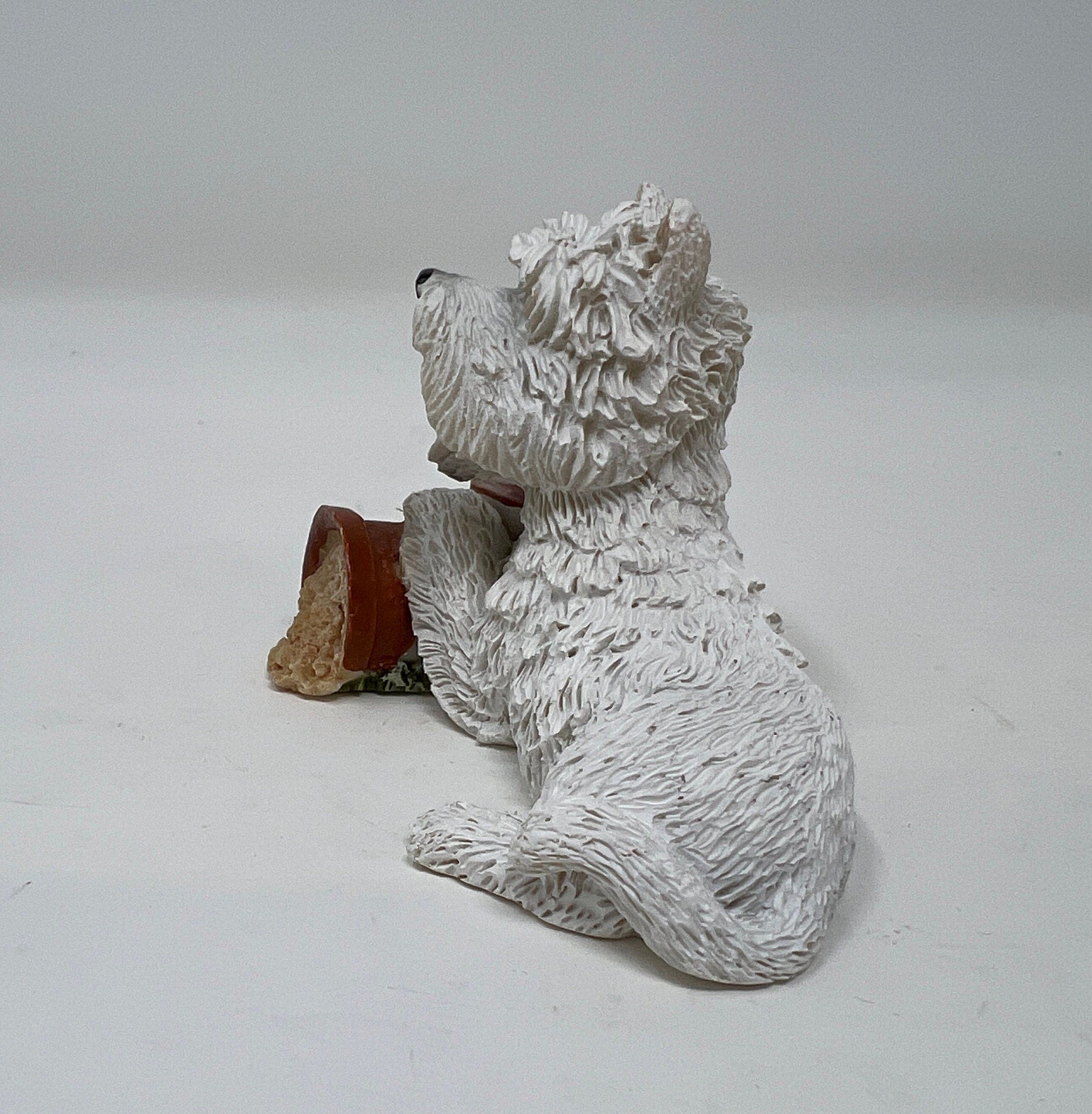 Vintage Regency Fine Arts Terrier Figurine, Miniature Dog Statue