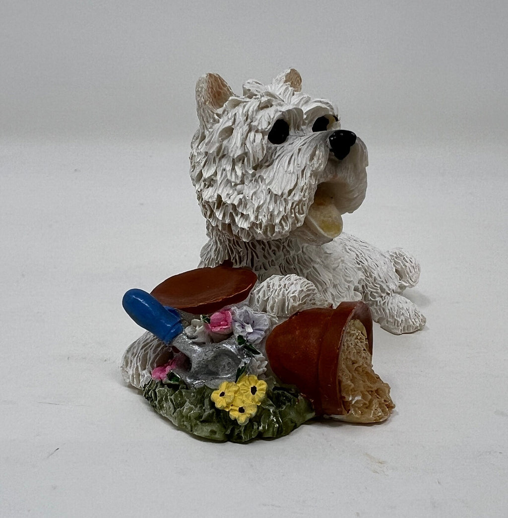 Vintage Regency Fine Arts Terrier Figurine, Miniature Dog Statue