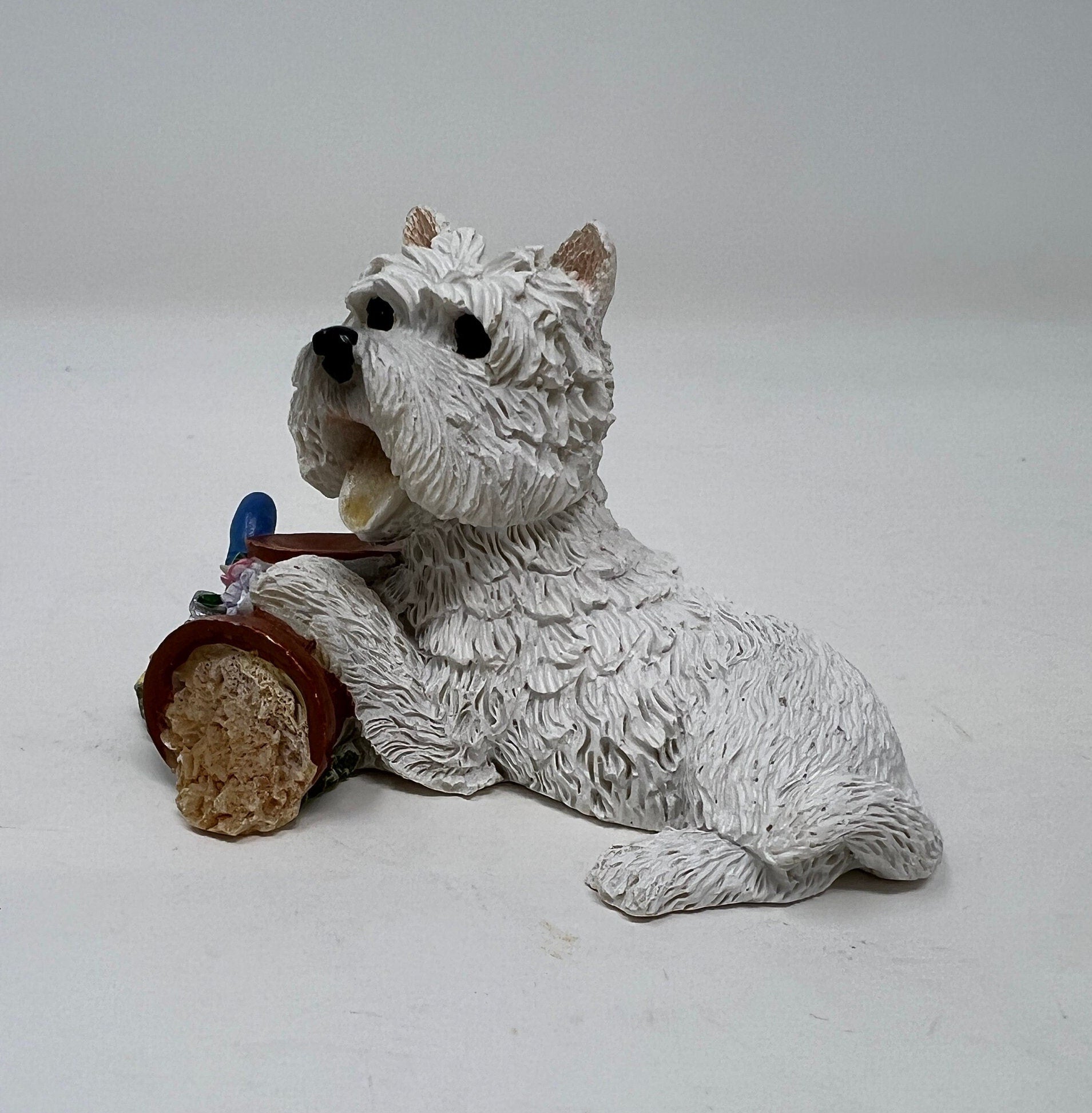 Vintage Regency Fine Arts Terrier Figurine, Miniature Dog Statue