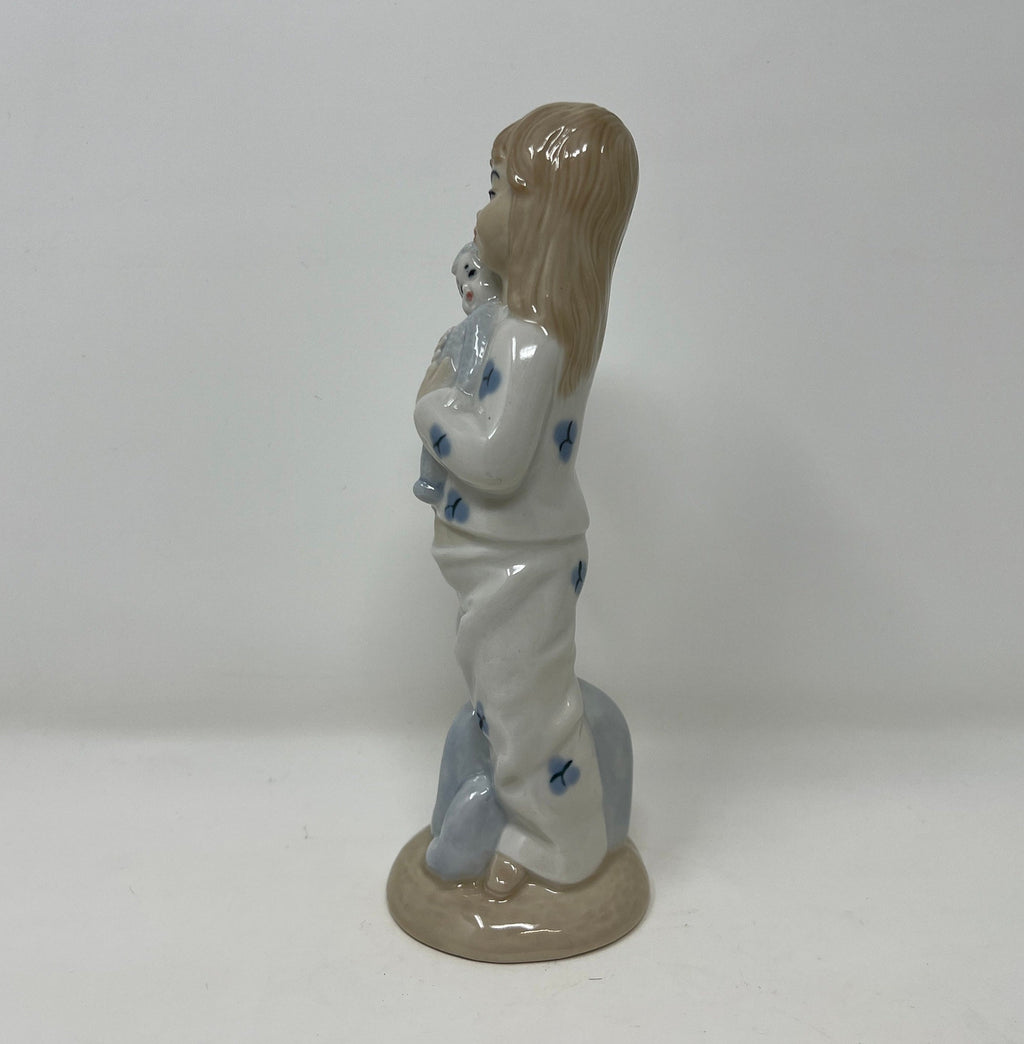 Vintage SANGO Spanish Girl with Doll Figurine, Collector Display