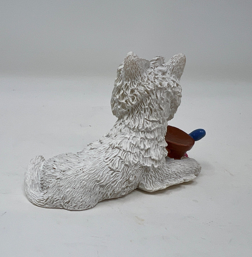 Vintage Regency Fine Arts Terrier Figurine, Miniature Dog Statue
