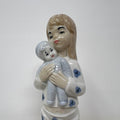 Vintage SANGO Spanish Girl with Doll Figurine, Collector Display