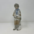 Vintage SANGO Figurine, Boy with Lamb, Spanish Porcelain (8 inch)