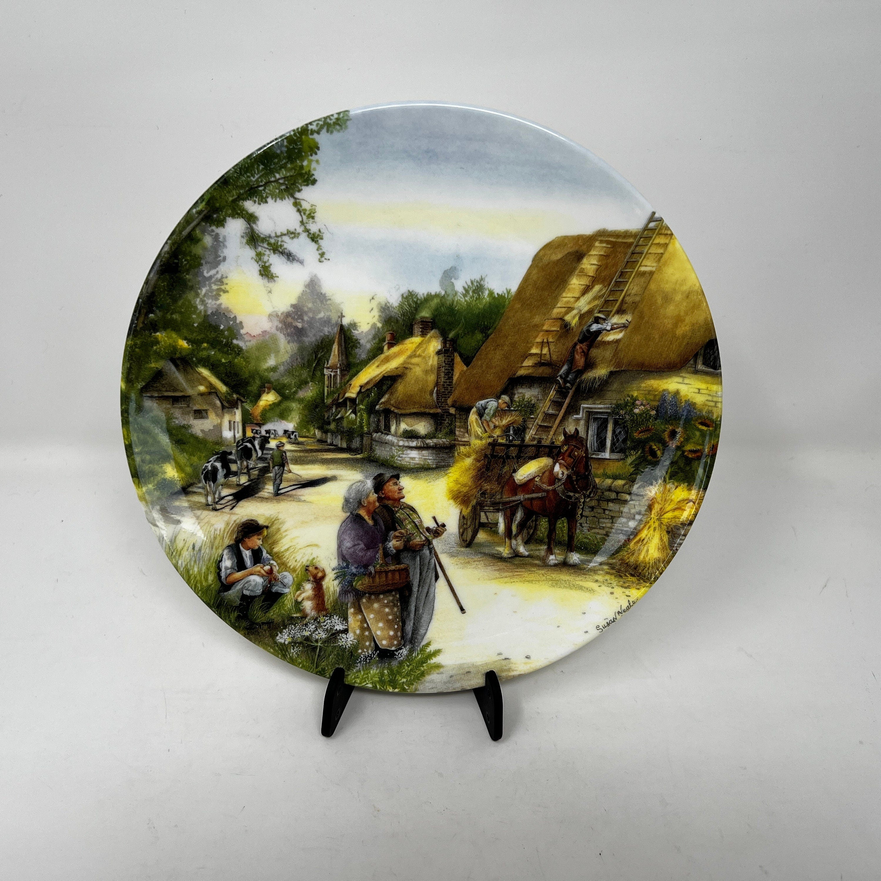 Royal Doulton Bone China Collector Plate, Old Country Crafts, Made in England