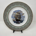 Vintage Grindley Ship Plate, Staffordshire Ironstone, Gold Trim