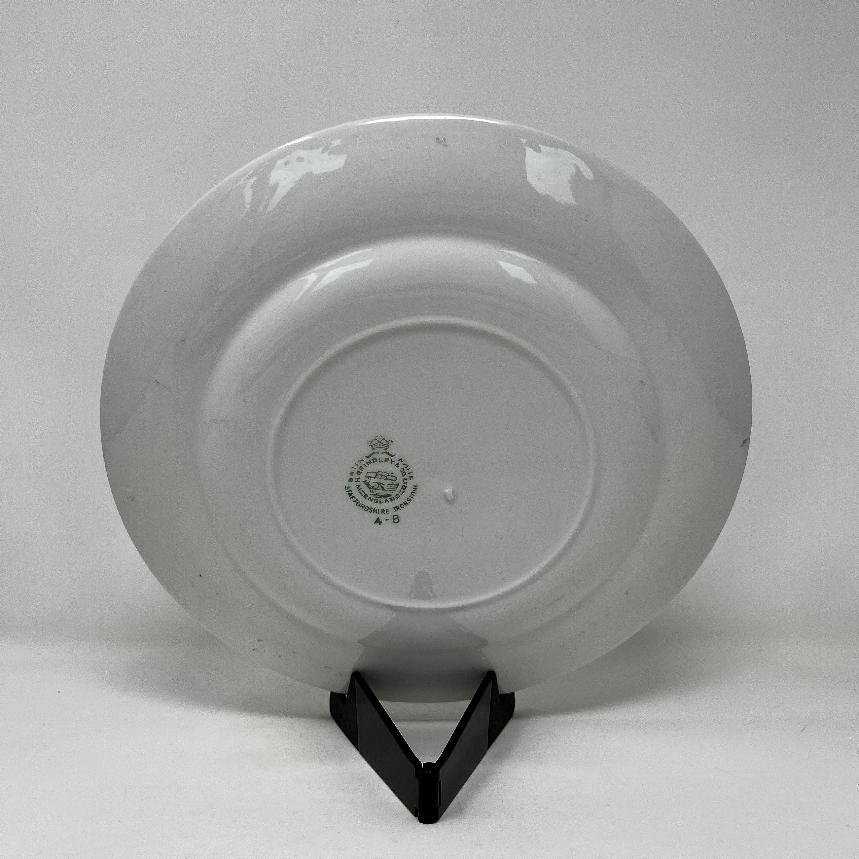 Vintage Grindley Ship Plate, Staffordshire Ironstone, Gold Trim