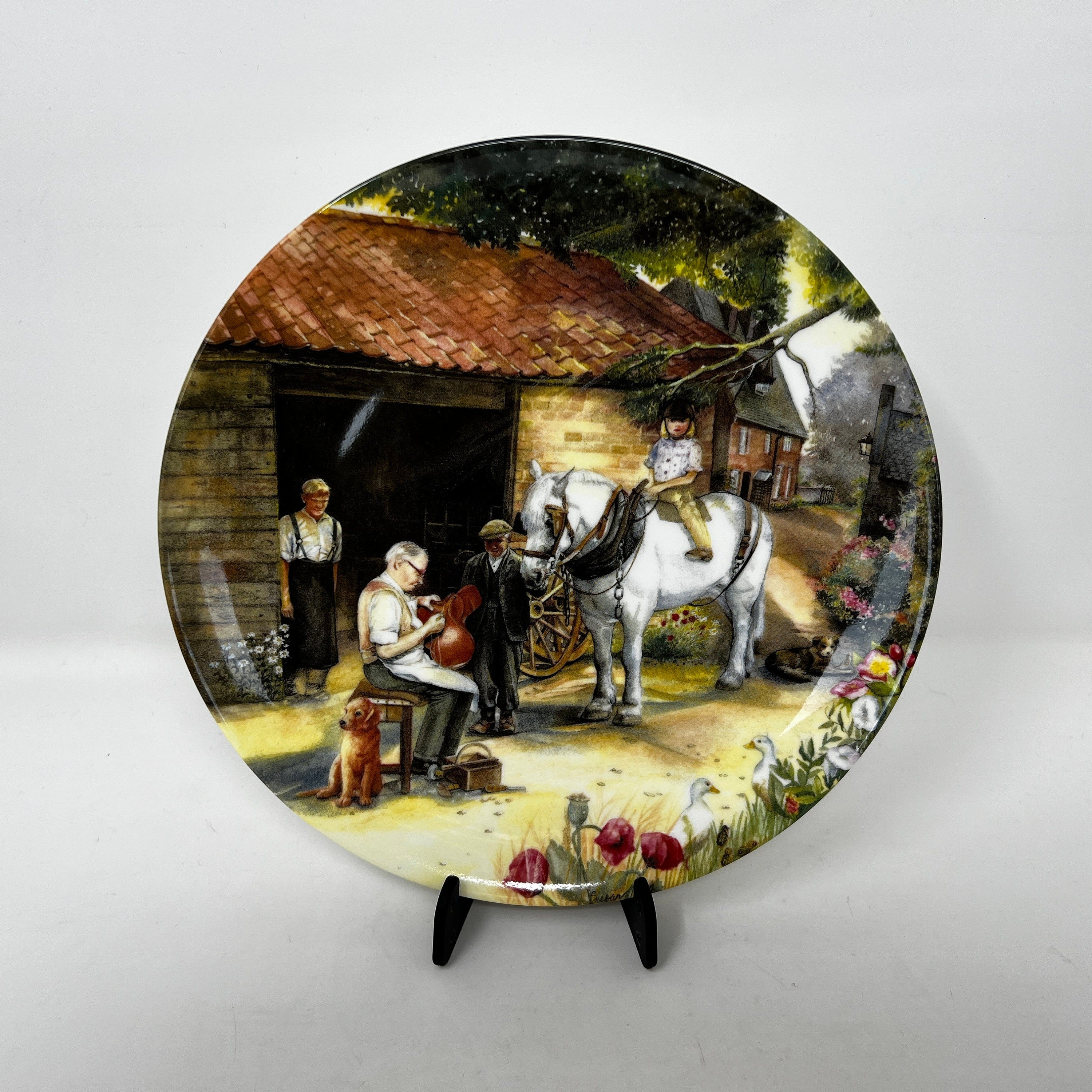 Royal Doulton Bone China Collector Plate, Old Country Crafts, Made in England