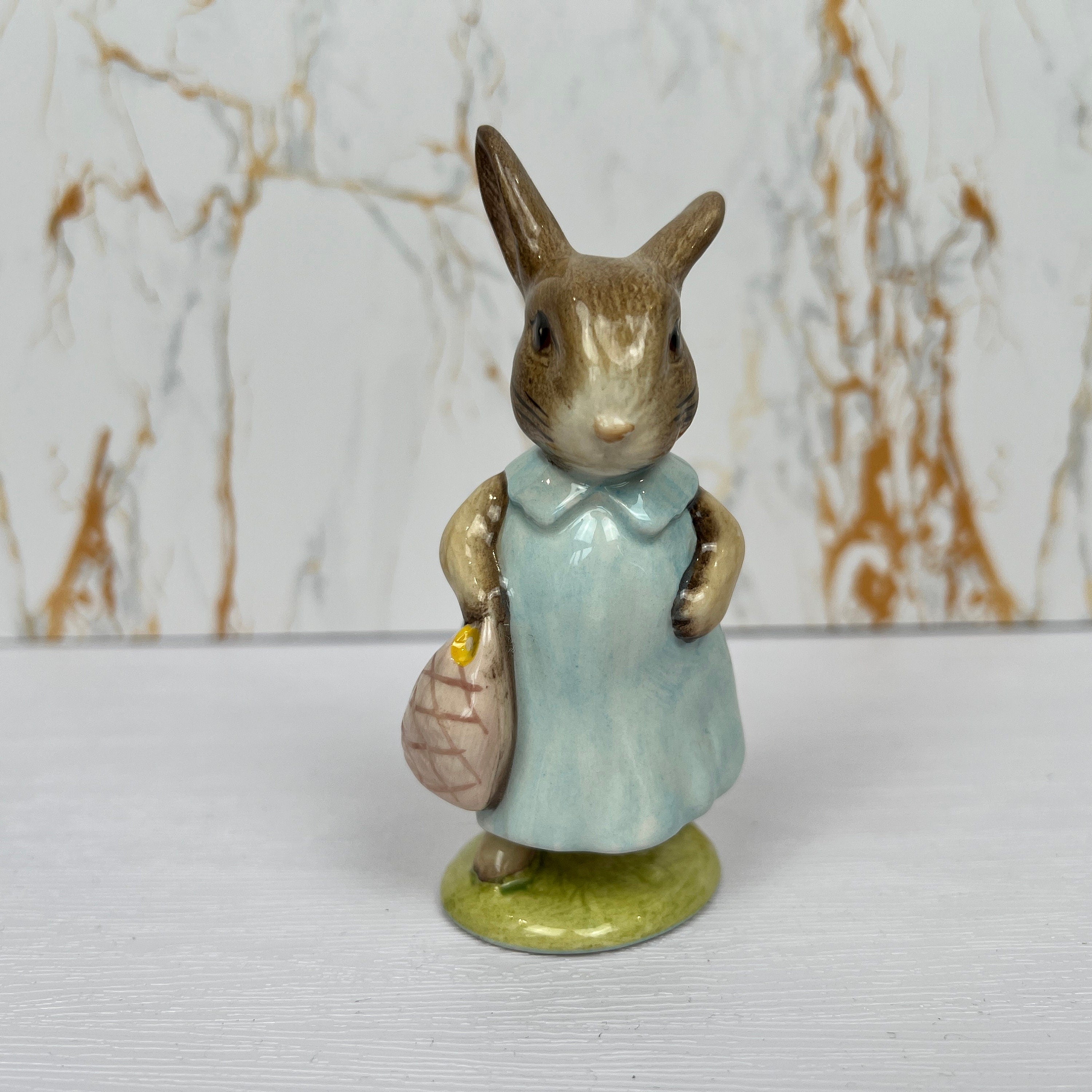 Beatrix Potter Figurines - Mrs. Flopsy Bunny & Pig, Royal Doulton Beswick