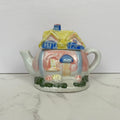 Small Porcelain Teapots, Miniature House Teapot, Sewing Machine Teapot, Vintage Kitchen Decor Collection