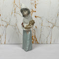 Lladro Porcelain Figurine Farm Girl with Rooster 4677