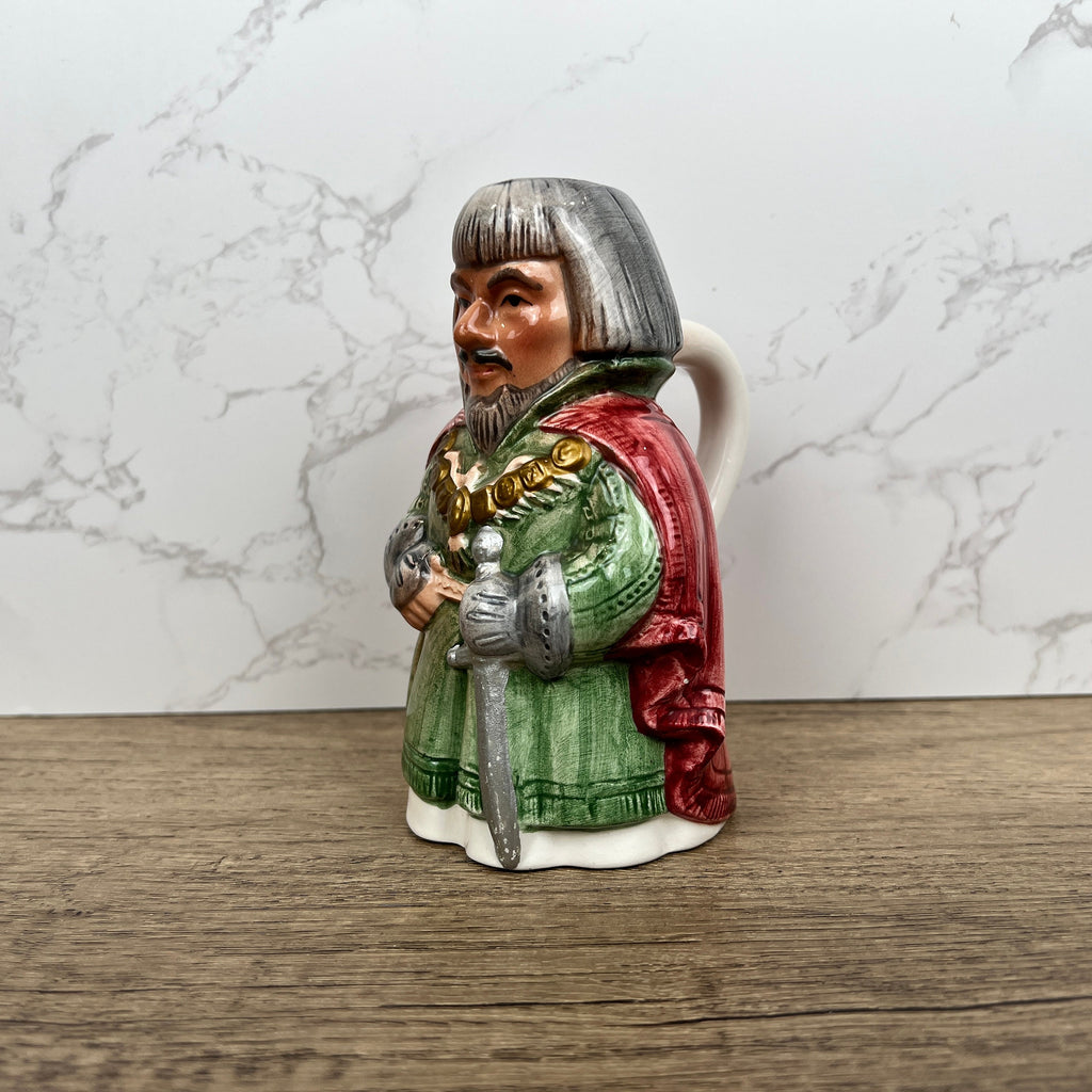 Sheriff of Nottingham Porcelain Collectible Toby Jugs Pots, Character Milk Jug, Housewarming Gift Decoration
