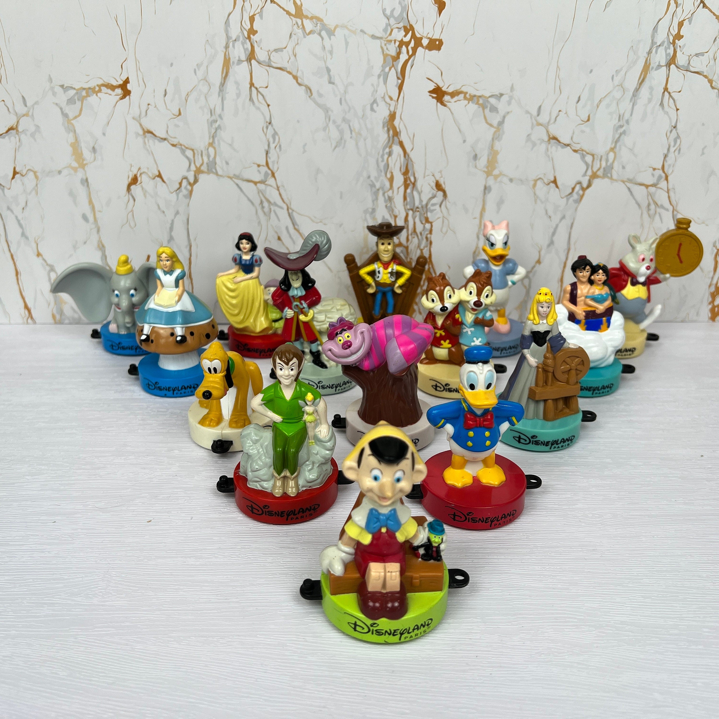 Vintage McDonalds Disneyland Paris Connecting Toy Stamp, Standing Disney Figurine, Collectible Toys, Figurine Collectors