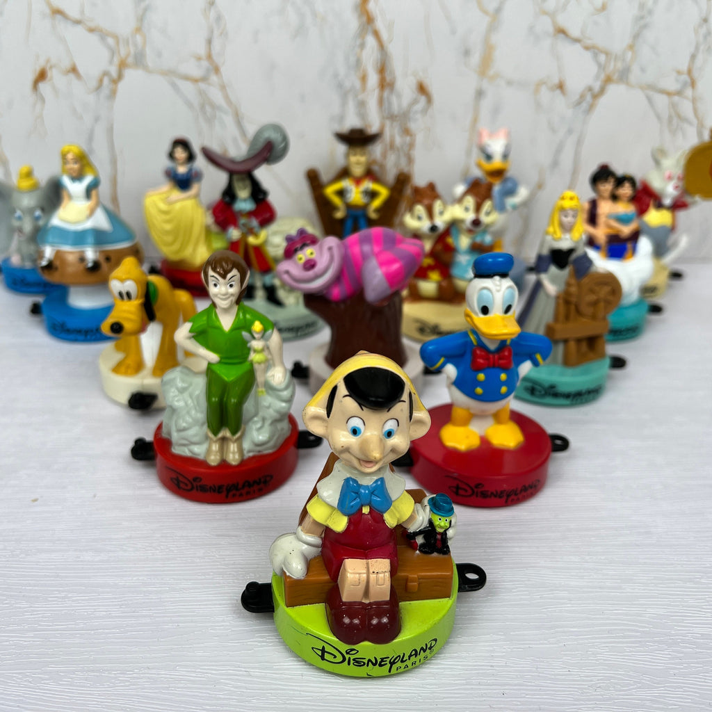 Vintage McDonalds Disneyland Paris Connecting Toy Stamp, Standing Disney Figurine, Collectible Toys, Figurine Collectors