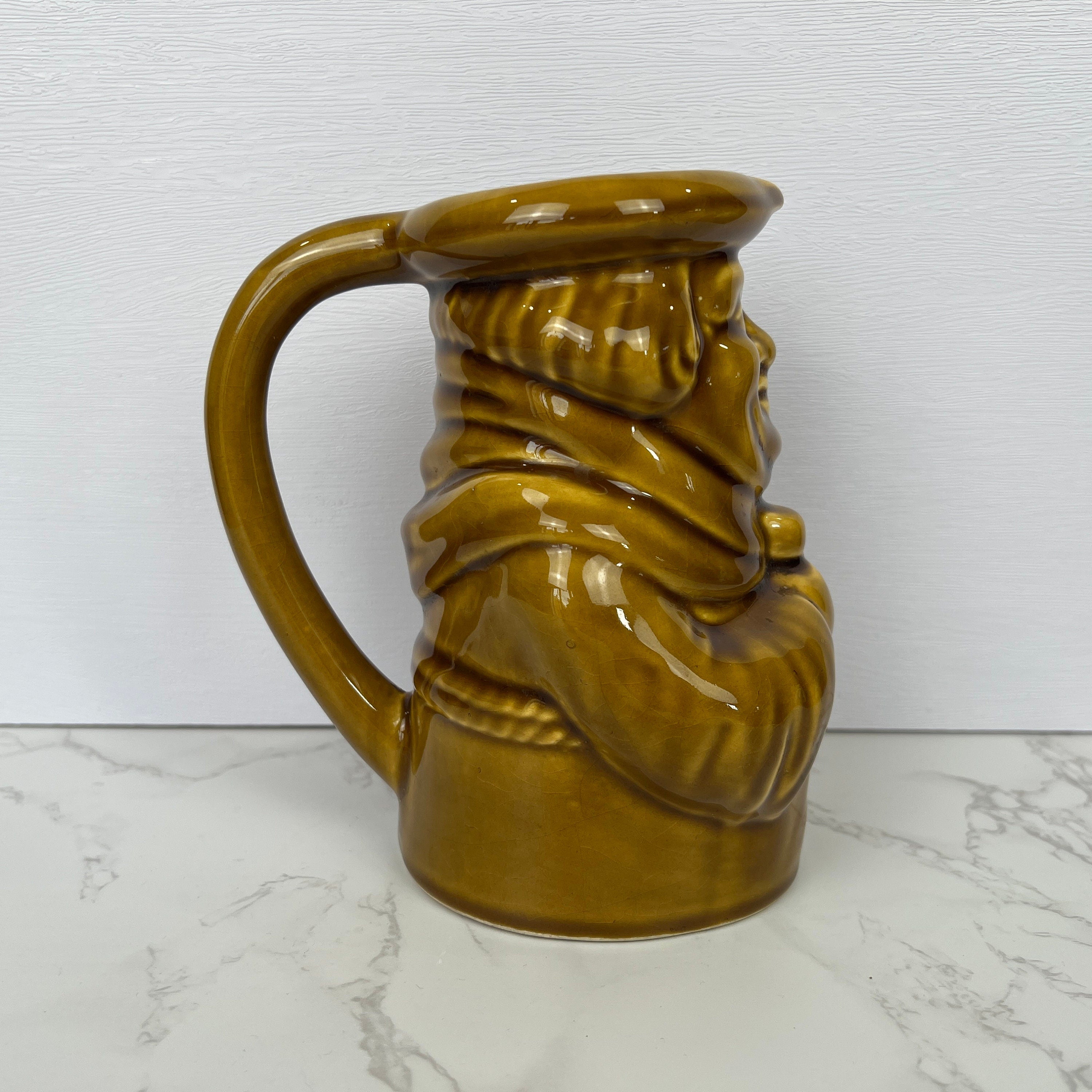 Dartmouth Pottery Torquay Friar Tuck Toby Jug, Tan Brown Character Jug