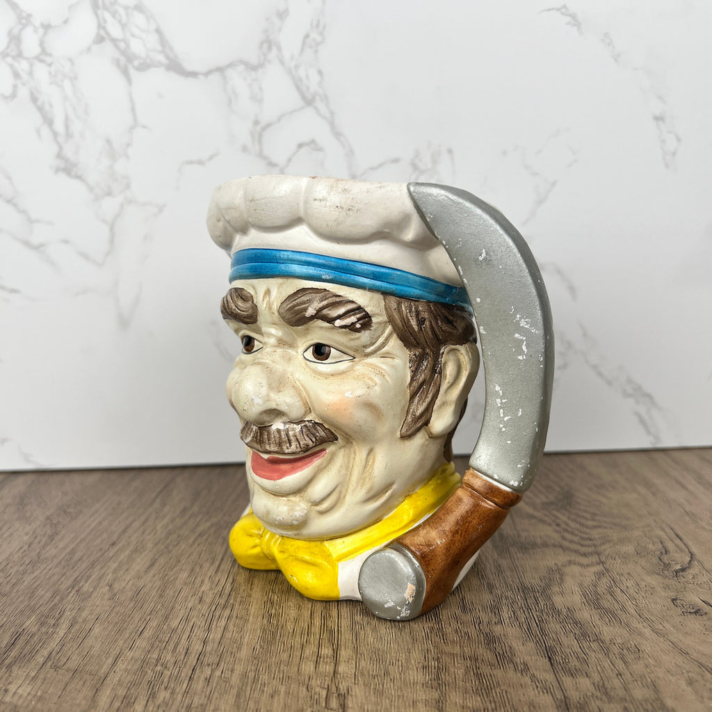 Vintage Porcelain Sailor Toby Jug Mug with Sword Handle