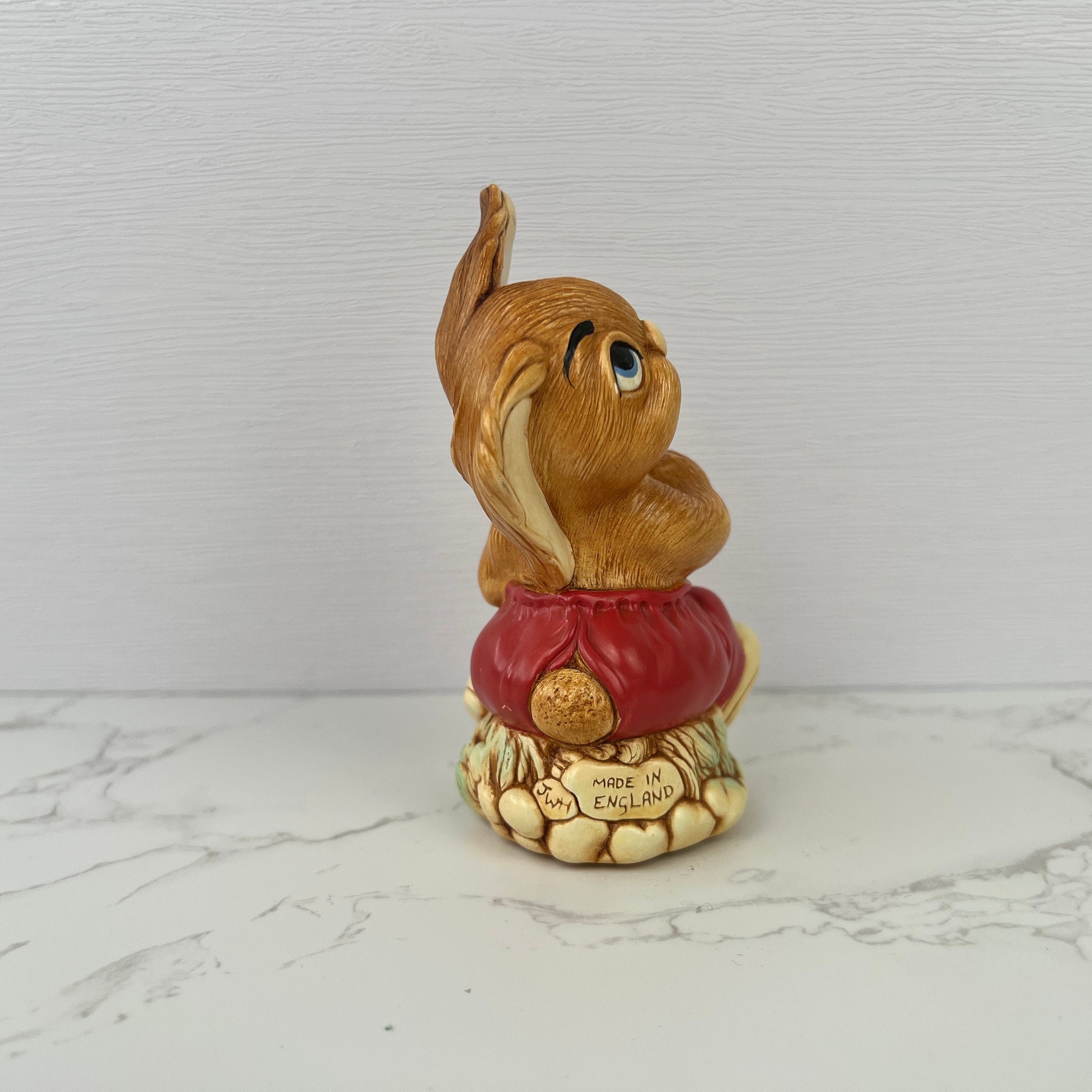 Vintage Pendelfin "THE THUMPER" Rabbit Figurine, Hand-Painted Stonecraft
