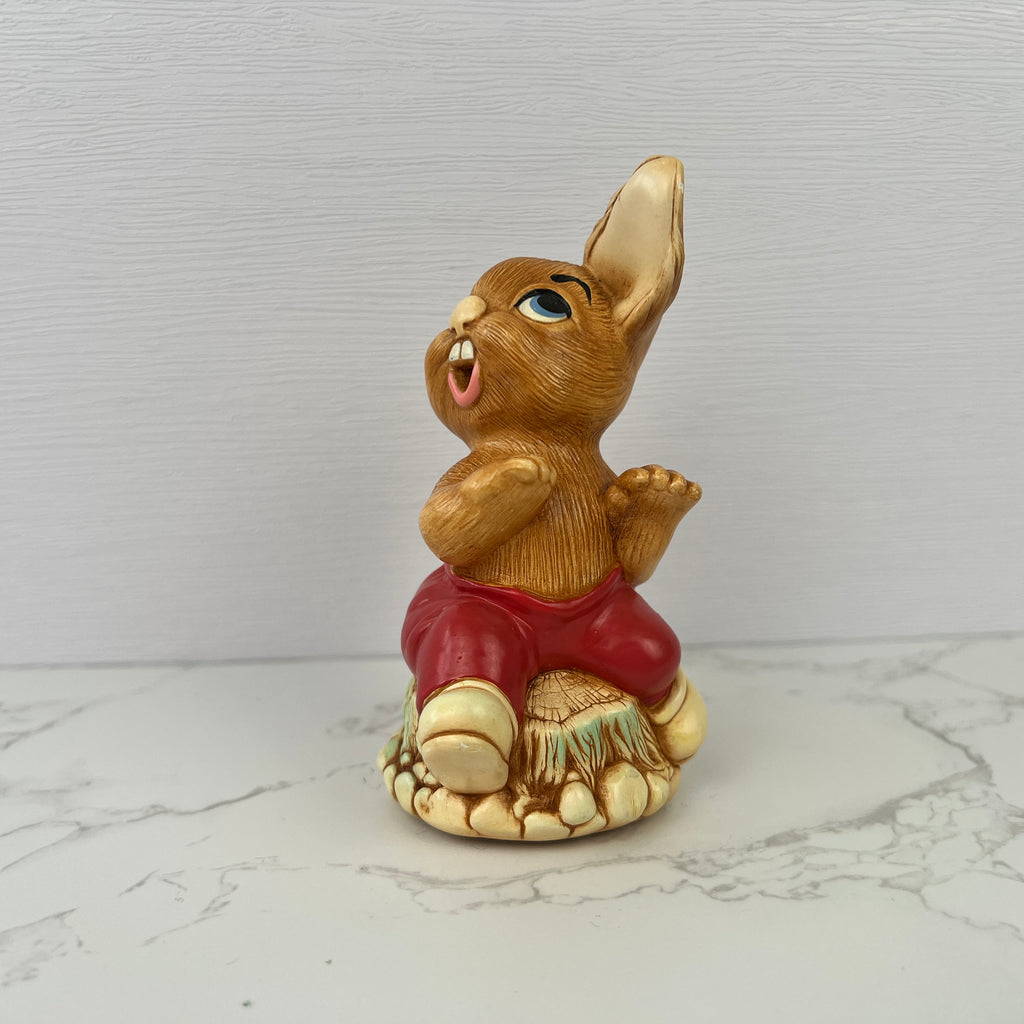Vintage Pendelfin "THE THUMPER" Rabbit Figurine, Hand-Painted Stonecraft