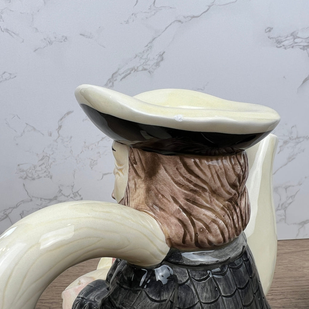 Vintage Porcelain Novelty Character Teapot Collectible, Similar Staffordshire Tony Wood, Collectors Ornament, Housewarming Gifts