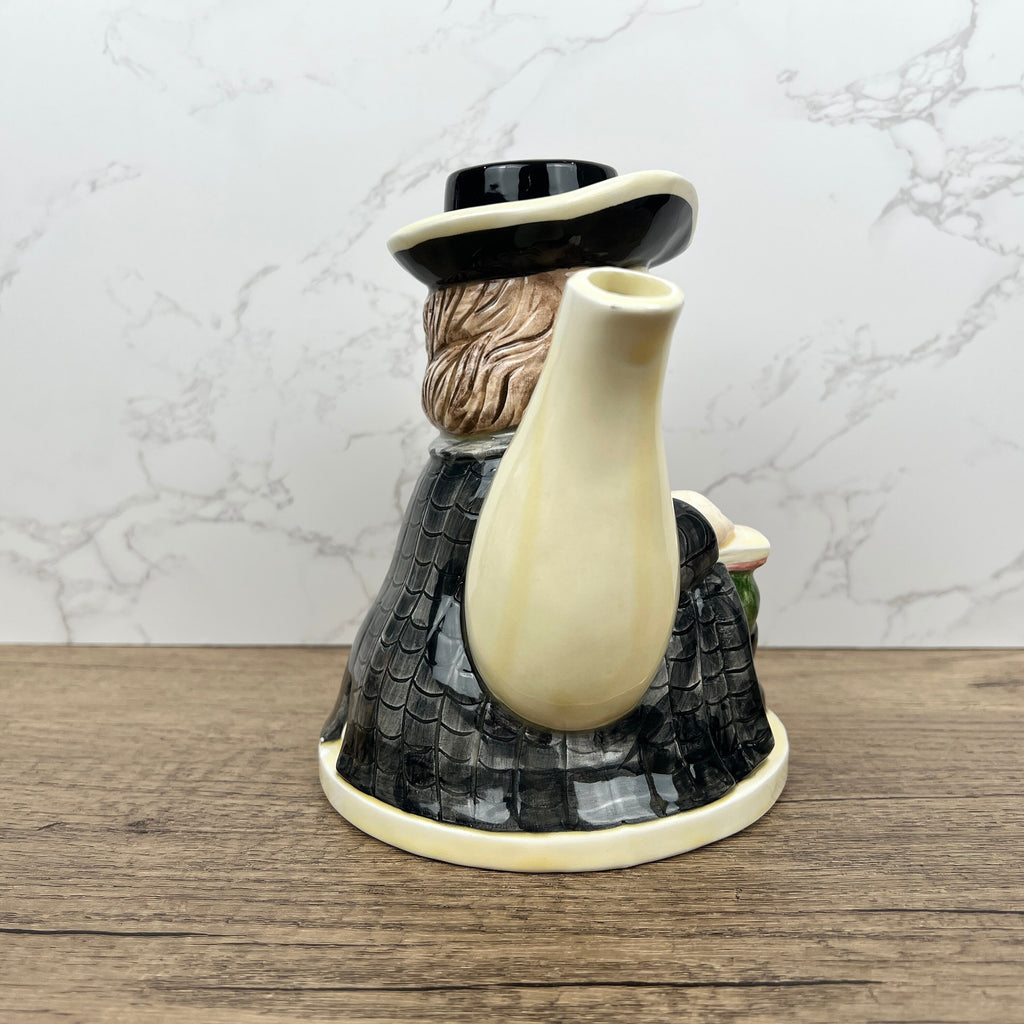 Vintage Porcelain Novelty Character Teapot Collectible, Similar Staffordshire Tony Wood, Collectors Ornament, Housewarming Gifts