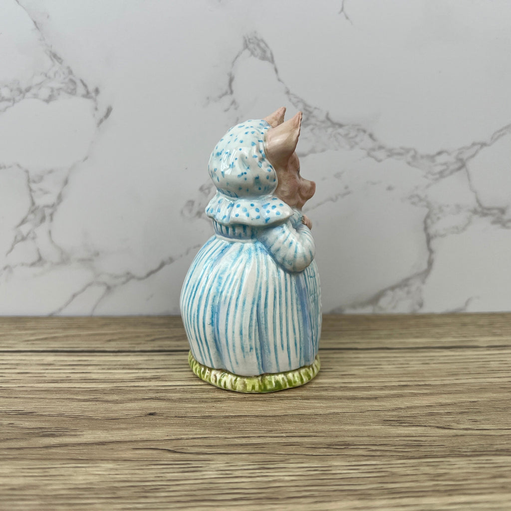 Vintage Beswick Beatrix Potter Figurine, Aunt Pettitoes, 1950s Ceramic with Box