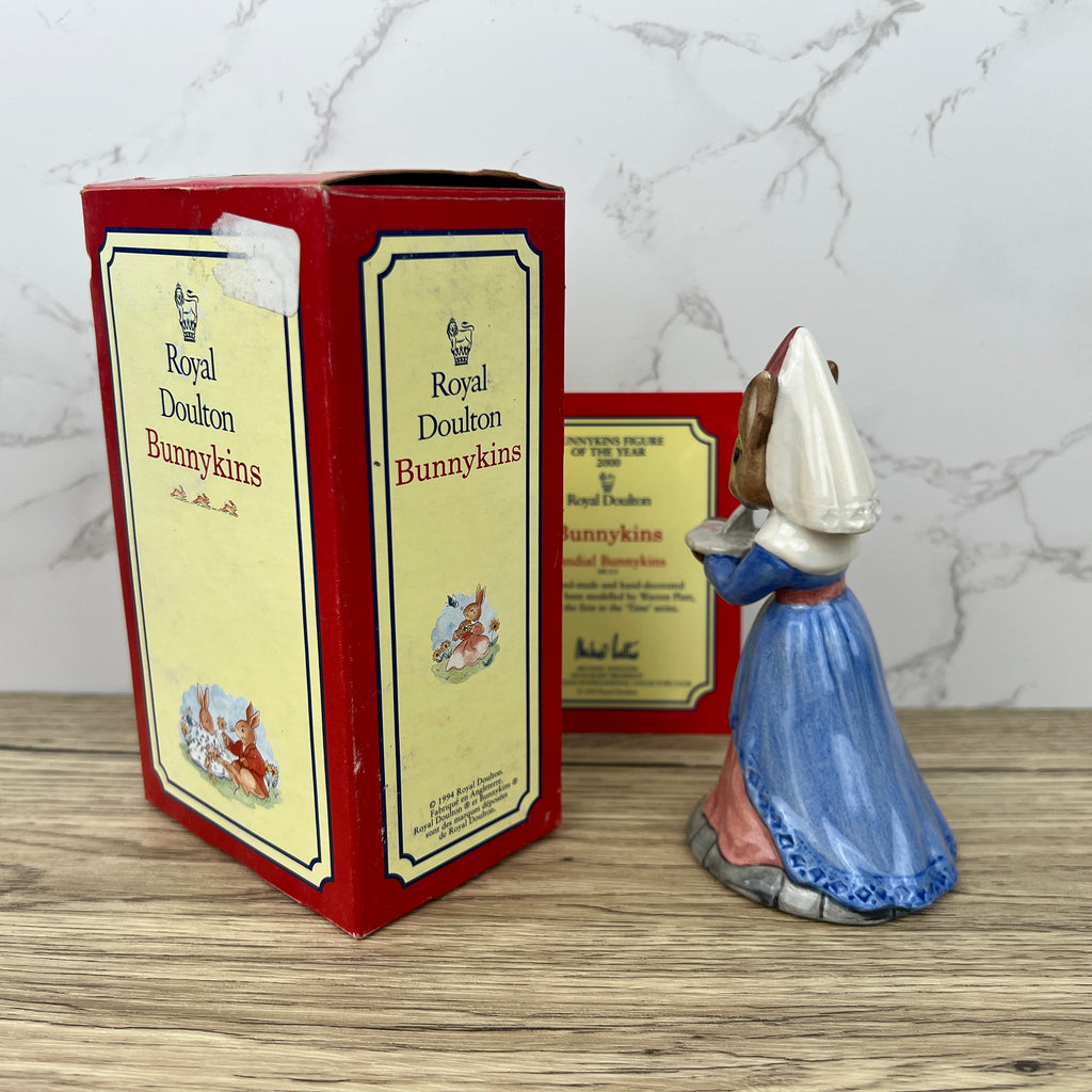 Royal Doulton Bunnykins Sundial Figurine, Year 2000, BOXED