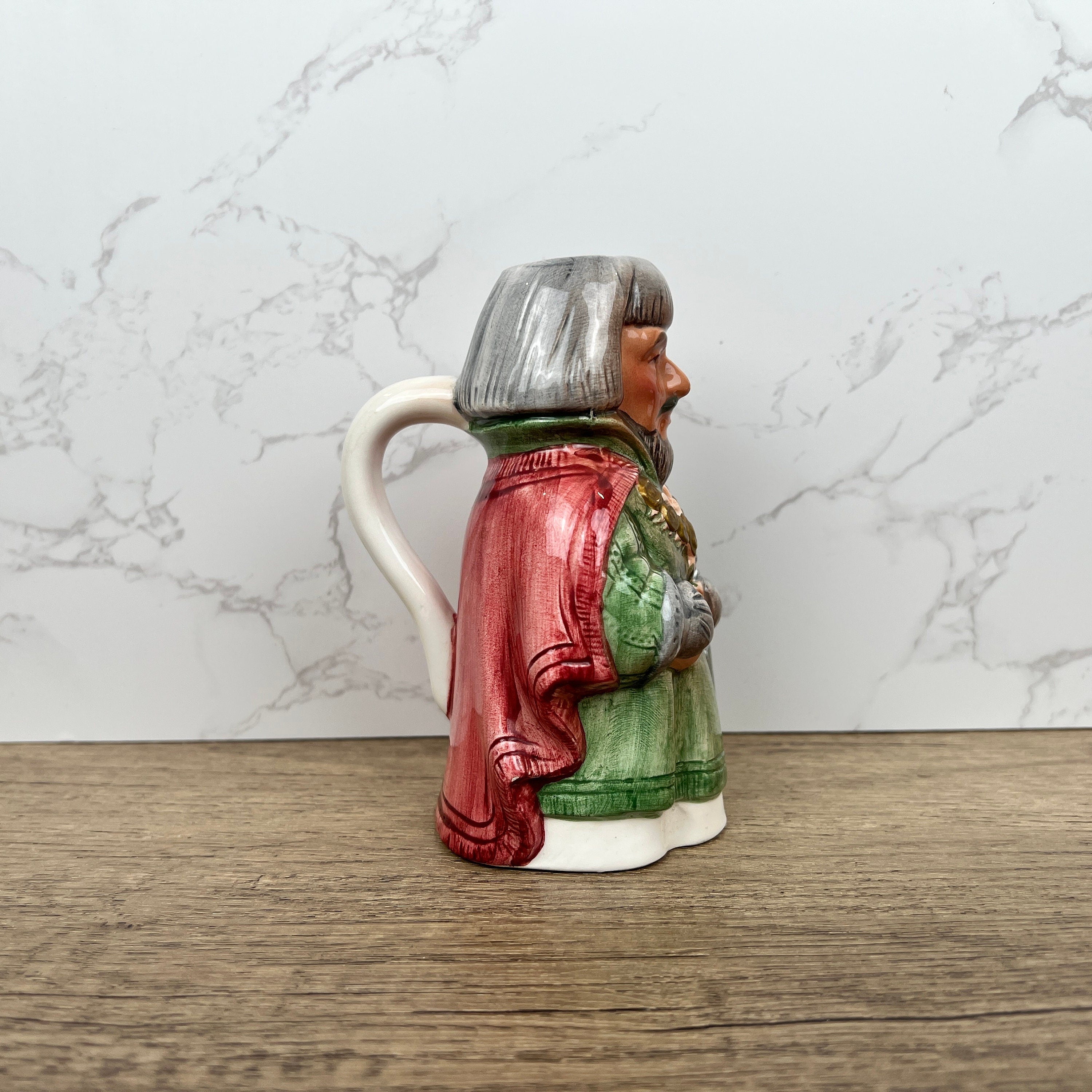 Sheriff of Nottingham Porcelain Collectible Toby Jugs Pots, Character Milk Jug, Housewarming Gift Decoration