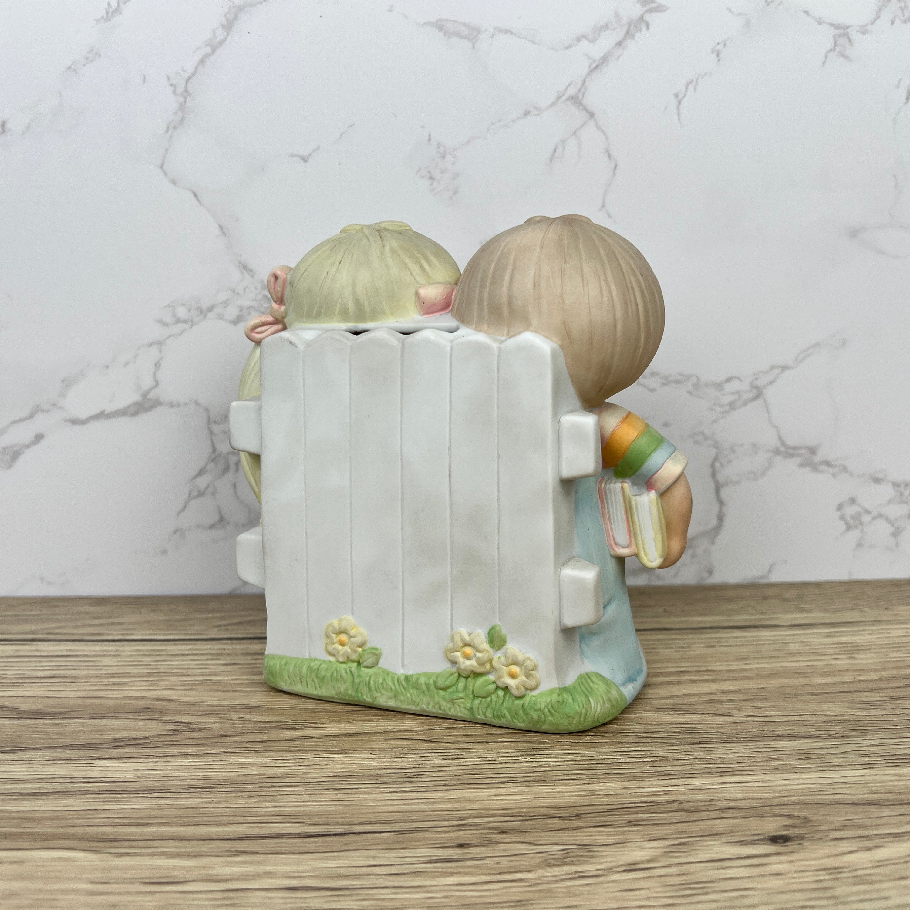 Jennifer & Josh Wallace Berrie Ceramic Coin Bank, Kids Figurine