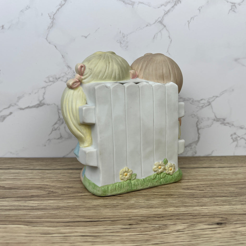 Jennifer & Josh Wallace Berrie Ceramic Coin Bank, Kids Figurine