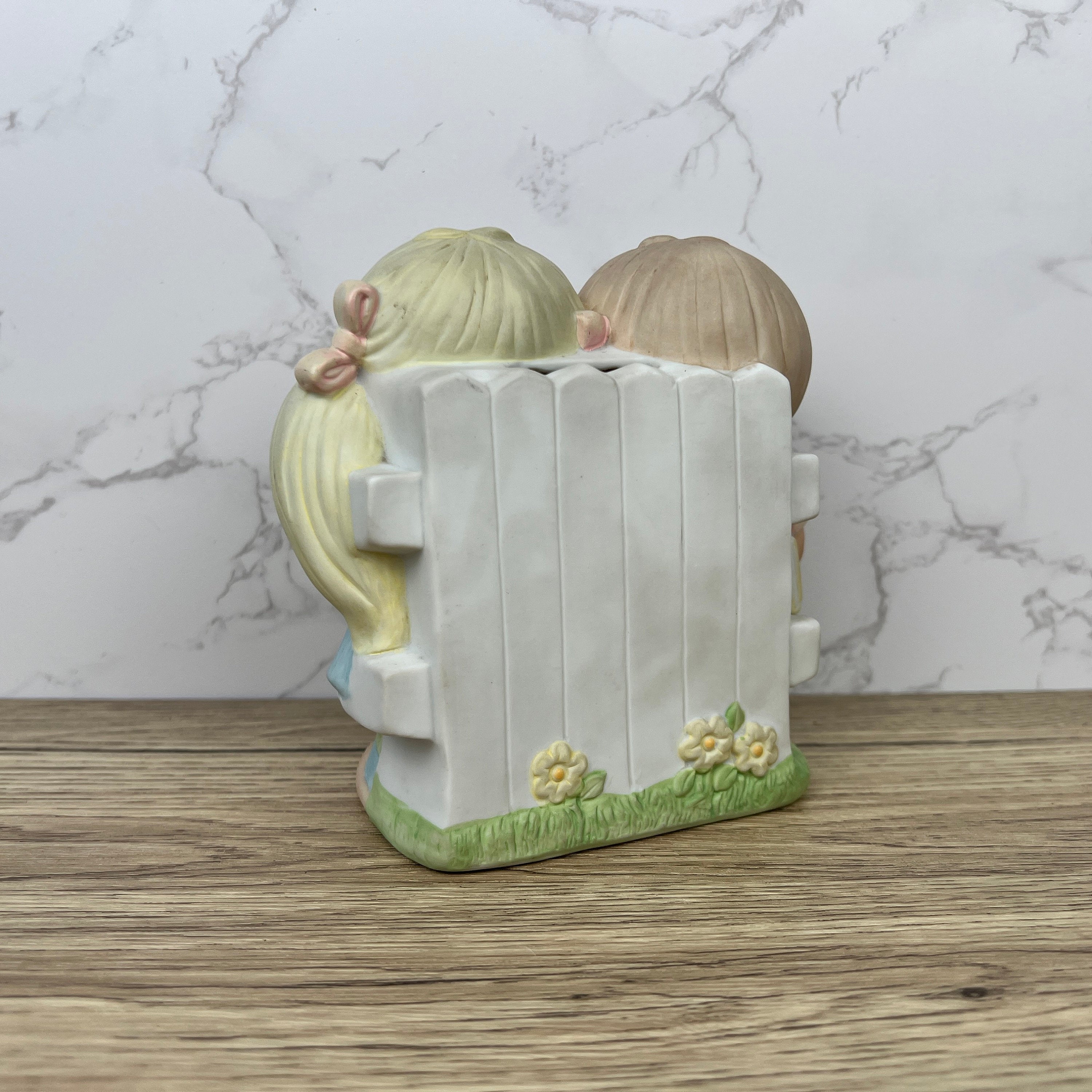 Jennifer & Josh Wallace Berrie Ceramic Coin Bank, Kids Figurine