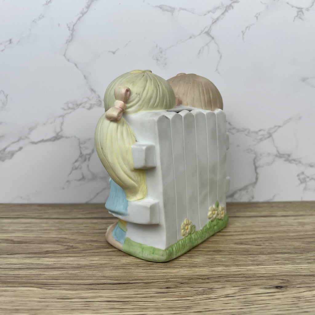 Jennifer & Josh Wallace Berrie Ceramic Coin Bank, Kids Figurine