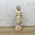 German Bisque Porcelain Girl Figurine, Collectible Ceramic Decor