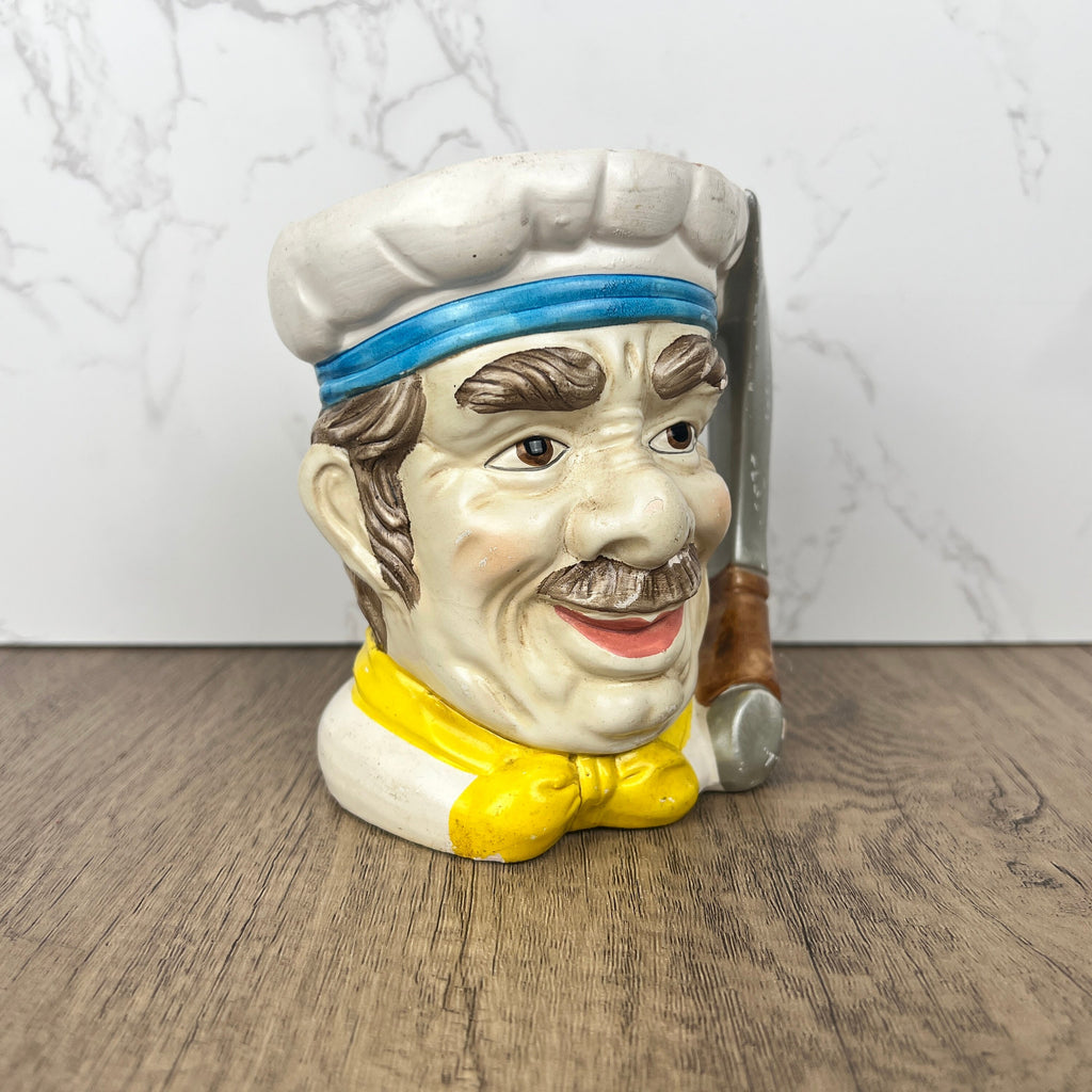 Vintage Porcelain Sailor Toby Jug Mug with Sword Handle