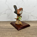 Vintage Sparrow Bird Figurine, Fine Art Porcelain, Forest Decor