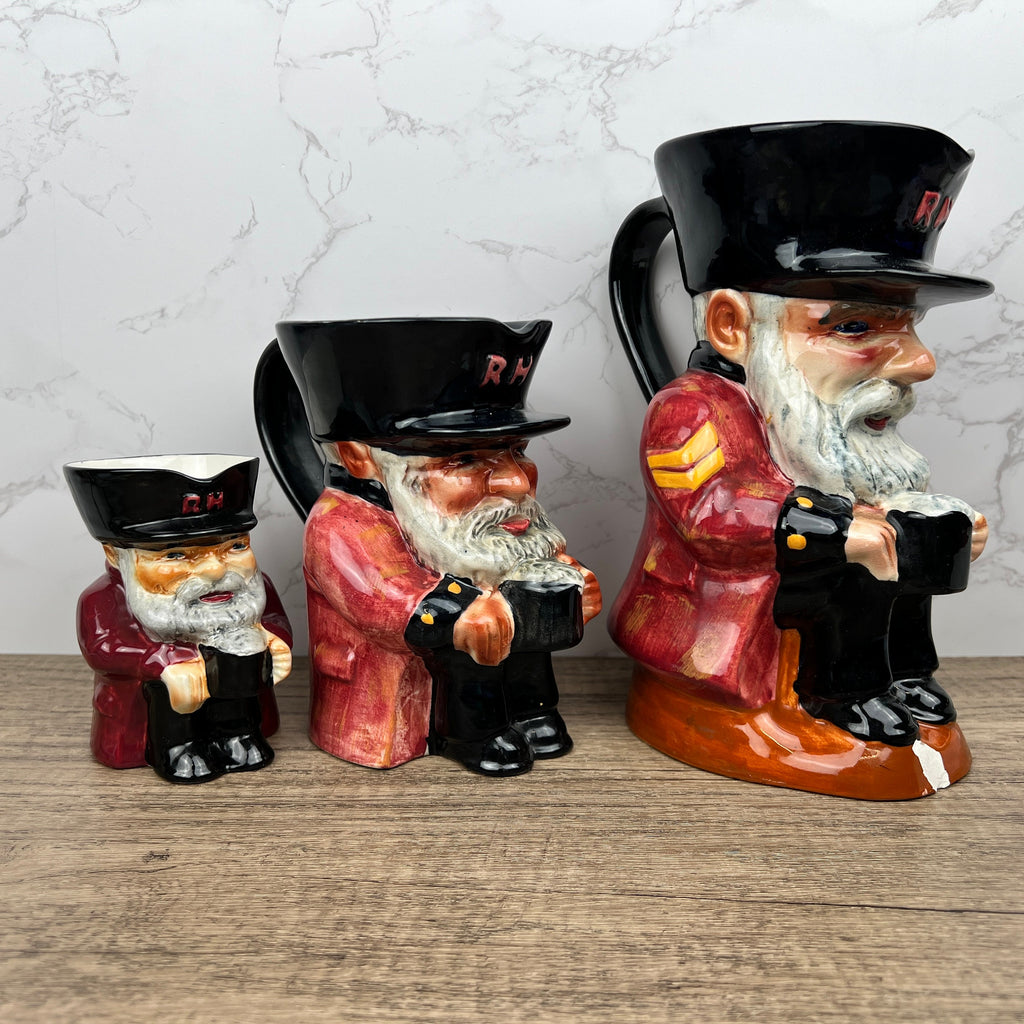 Vintage Shorter & Son Staffordshire Chelsea Pensioner Toby Jug