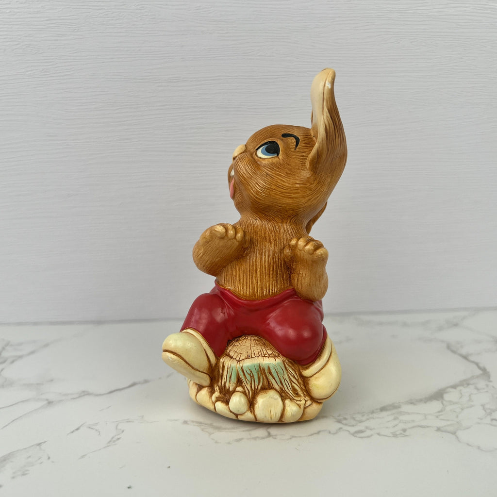 Vintage Pendelfin "THE THUMPER" Rabbit Figurine, Hand-Painted Stonecraft