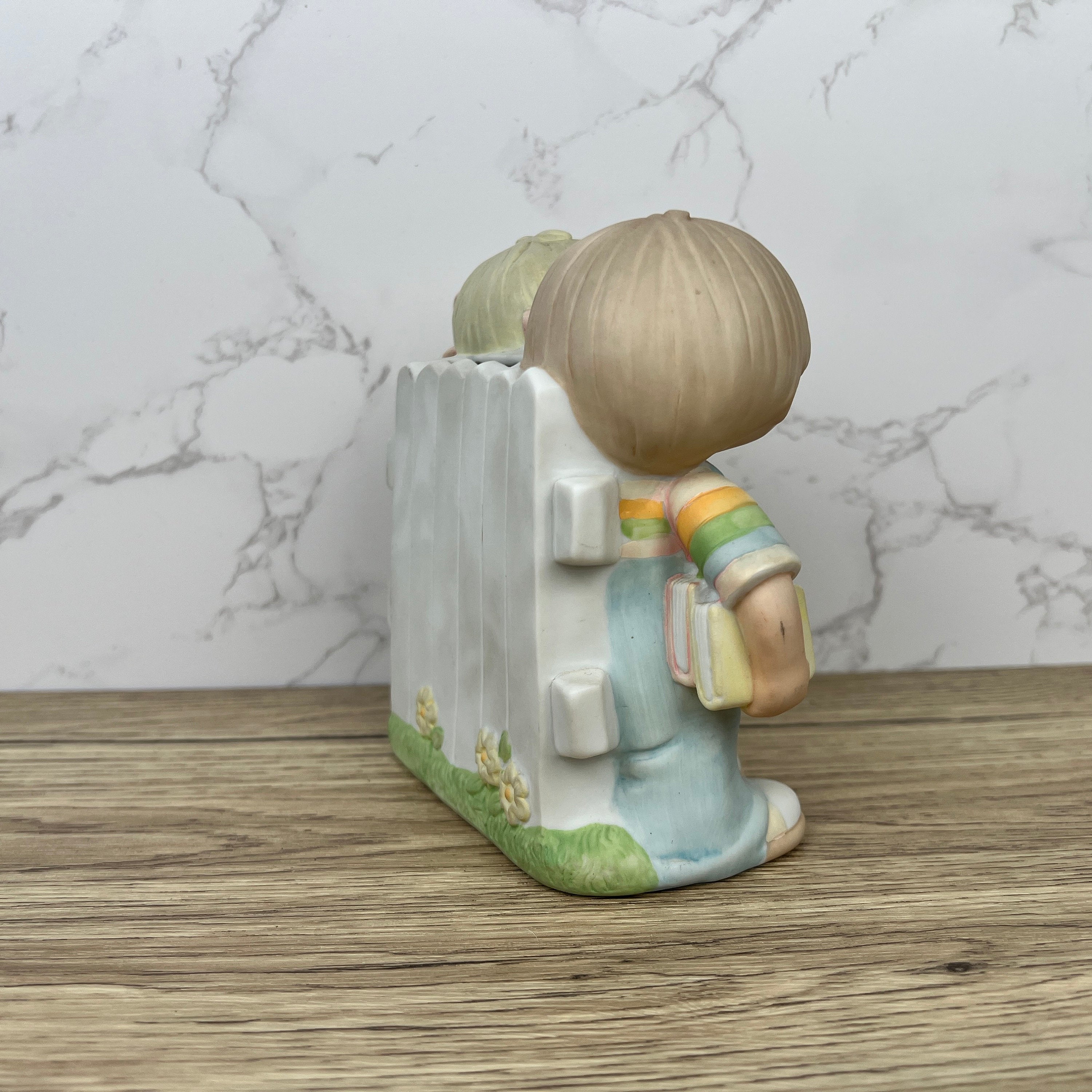 Jennifer & Josh Wallace Berrie Ceramic Coin Bank, Kids Figurine