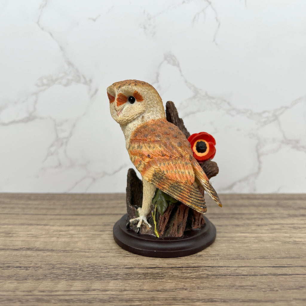THE BARN OWL Sculpted by Andy Pearce, Hand Painted, Eaglemoss Publications 2004, Reader's Digest