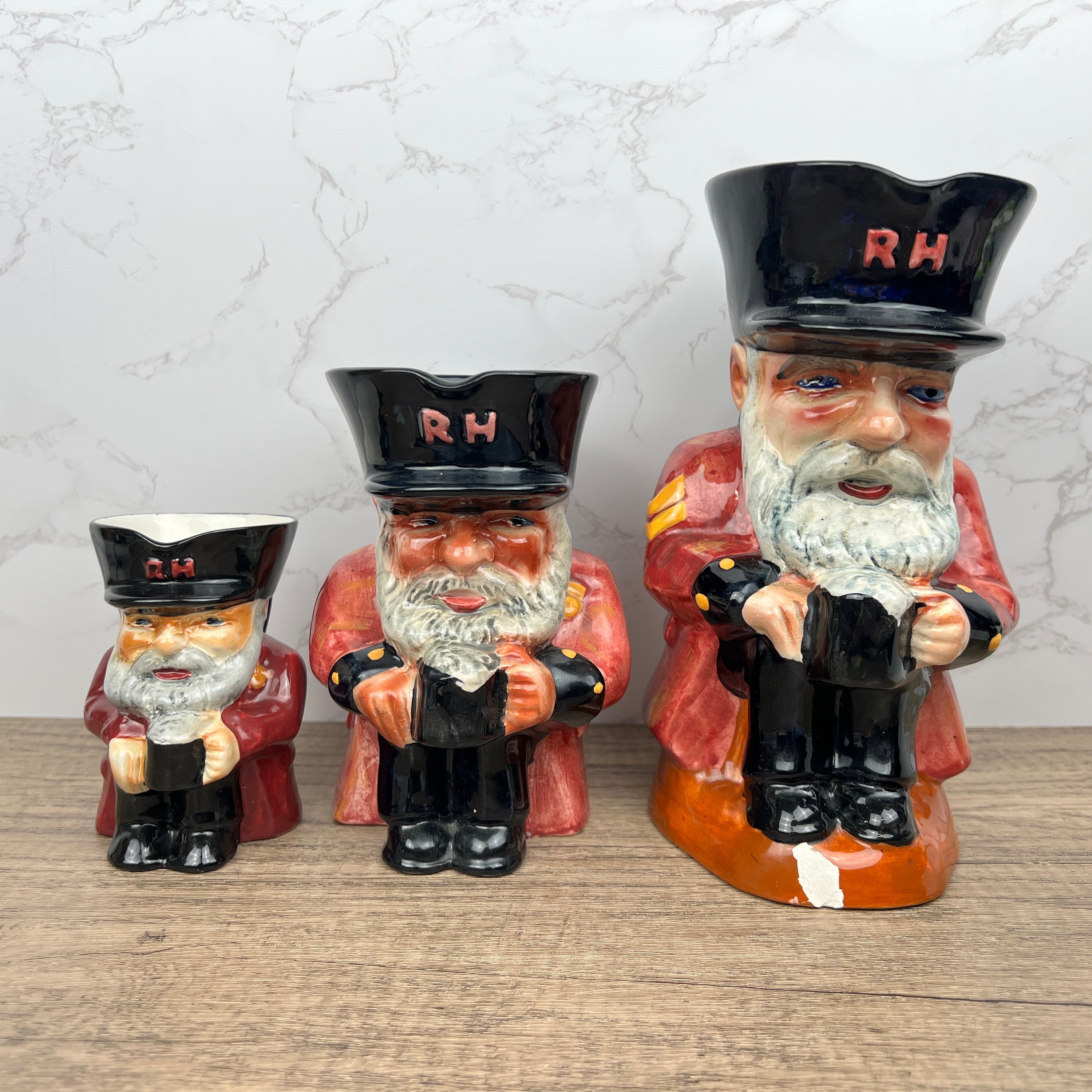 Vintage Shorter & Son Staffordshire Chelsea Pensioner Toby Jug