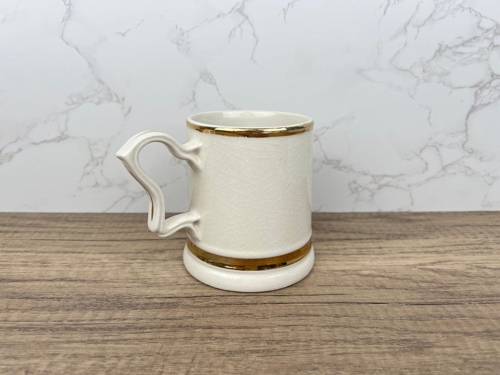 Vintage "The Motorist's Prayer" Beer Mug, 22 Carat Gold, 1950s Collectible