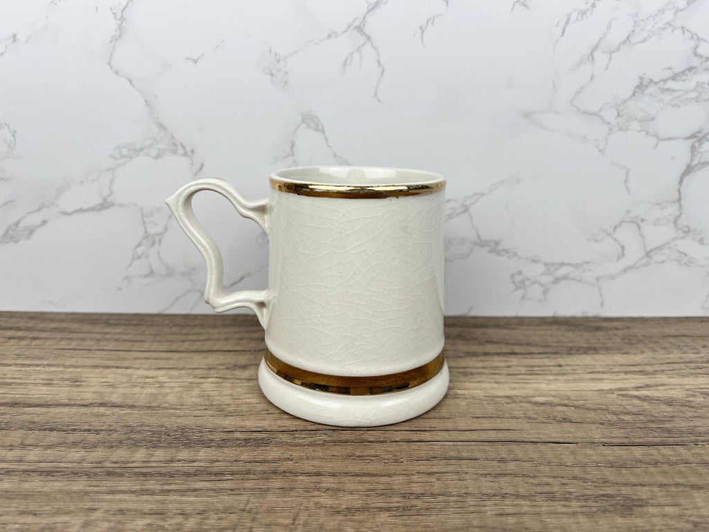 Vintage "The Motorist's Prayer" Beer Mug, 22 Carat Gold, 1950s Collectible
