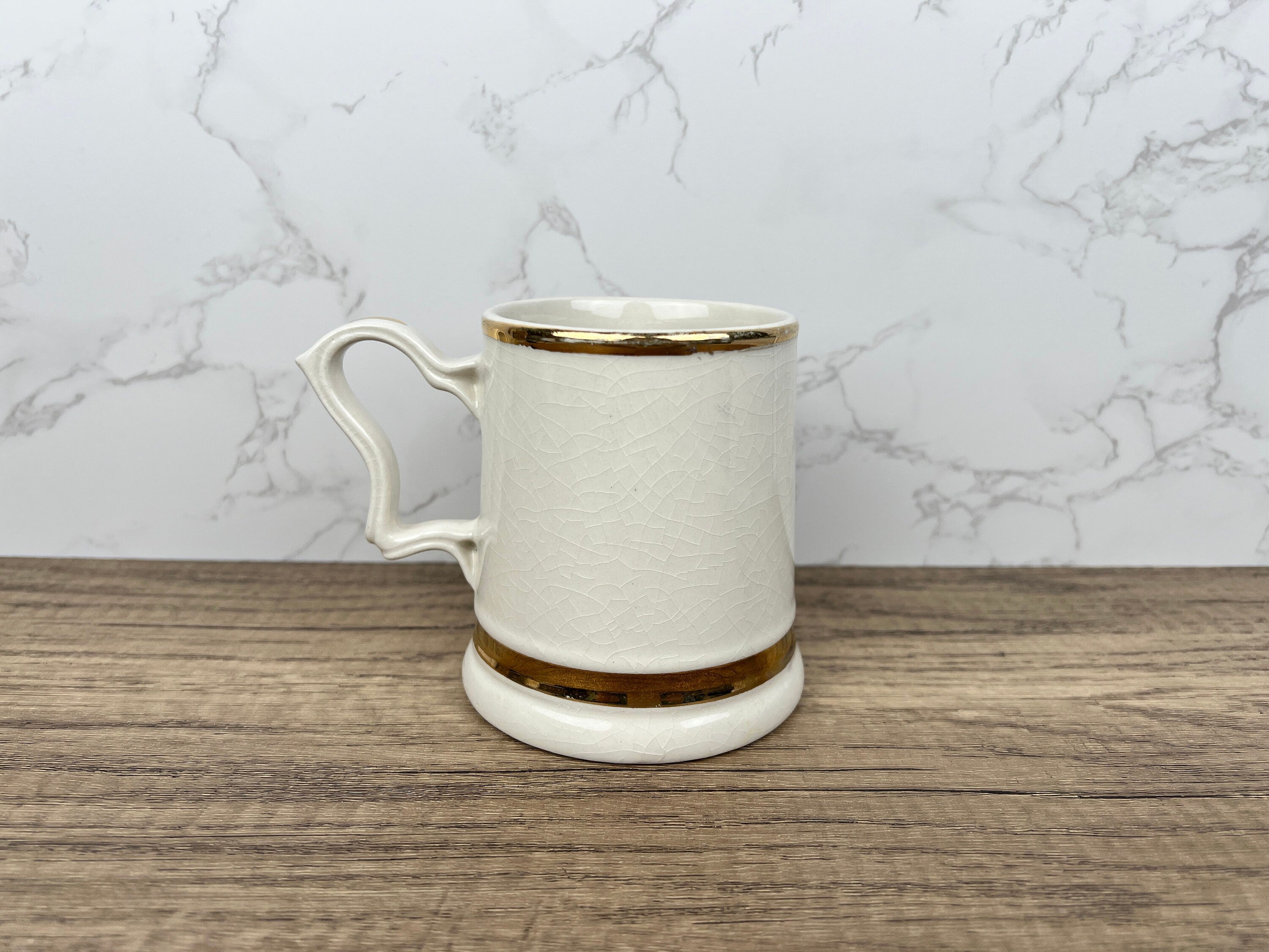 Vintage "The Motorist's Prayer" Beer Mug, 22 Carat Gold, 1950s Collectible